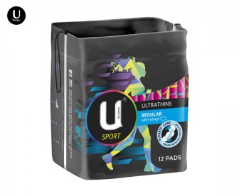 U by Kotex 高洁丝U牌 超薄护翼卫生巾 正常运动款 12片装 不含荧光剂 U by Kotex 高洁丝U牌 超薄护翼卫生巾 正常运动款 12片装 不含荧光剂